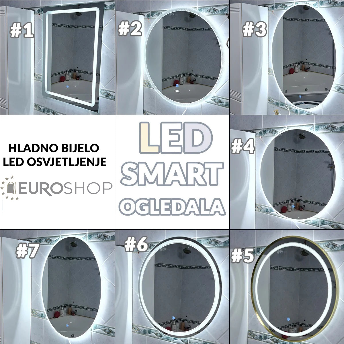 LED smart ogledala