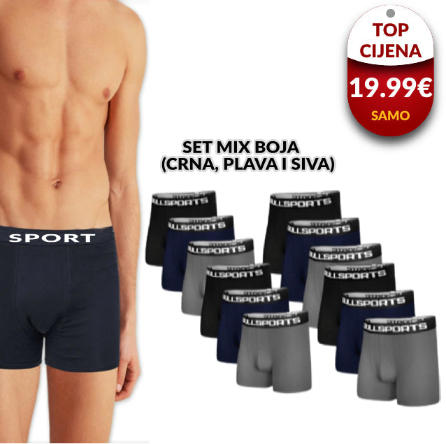 Bokserice - 10 komada (Mix boje)