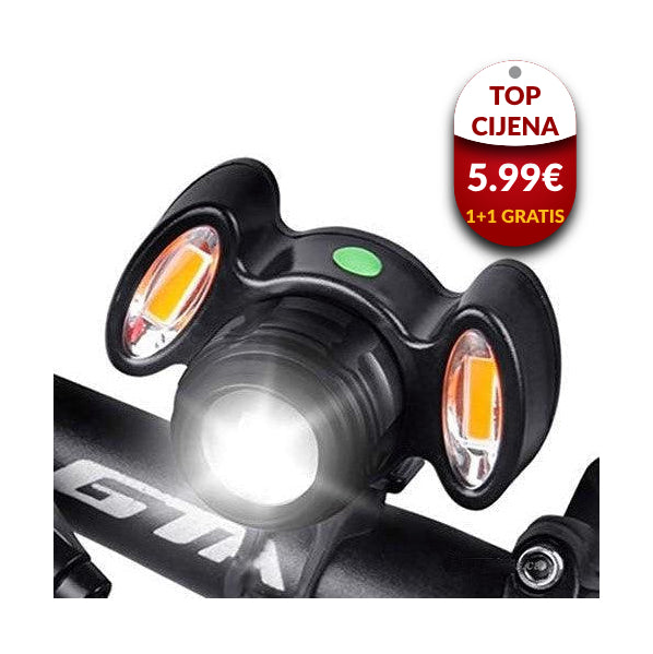 T6 LED prednja lampa za bicikl 1+1 GRATIS