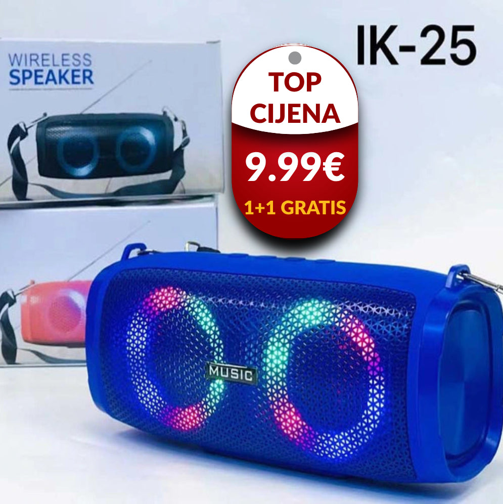 IK25 Bežični Bluetooth Zvučnik 1+1 GRATIS